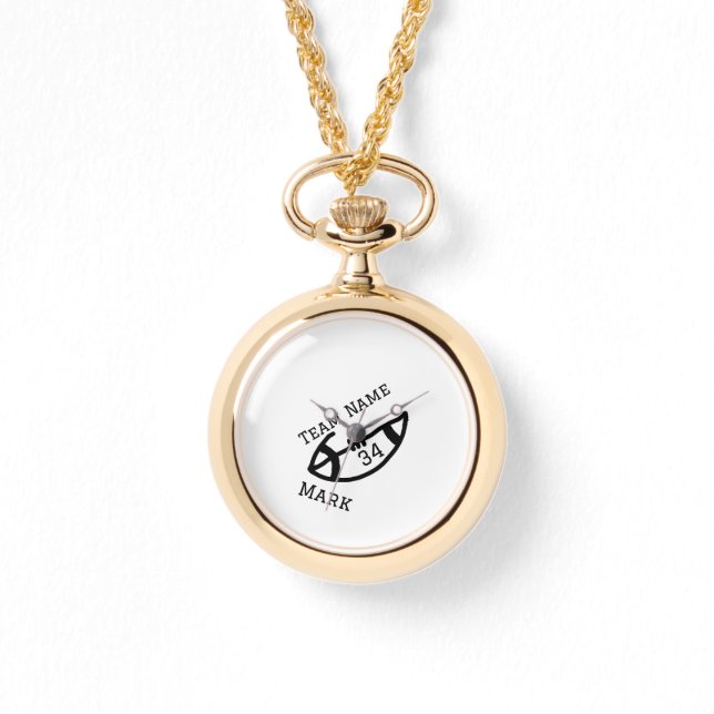 チーム名の追加プレイヤー名の追加スポーツマン 腕時計 (正面)