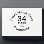 チーム名を追加ここに名前トーナメント年テキスト フォトプラーク<br><div class="desc">デザイン</div>