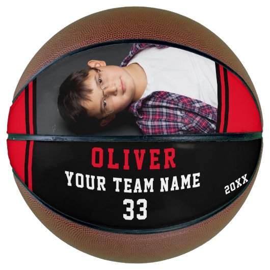 チーム名カスタム付きバスケットボールの写真 バスケットボール (正面)