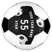 チーム名カスタム番号を持つサッカーボール サッカーボール (回転)