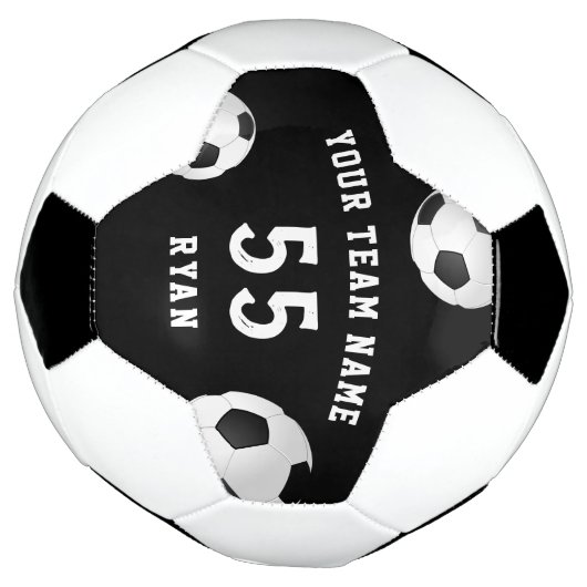 チーム名カスタム番号を持つサッカーボール サッカーボール (回転)