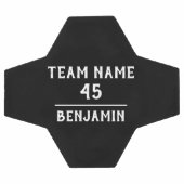 チーム名カスタム番号を持つサッカーボール サッカーボール (フラット)