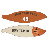 チーム名カスタム番号を持つバスケットボール バスケットボール (パネル)