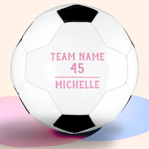 チーム名カスタム番号を持つ女子サッカーボール サッカーボール