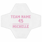 チーム名カスタム番号を持つ女子サッカーボール サッカーボール (フラット)