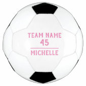 チーム名カスタム番号を持つ女子サッカーボール サッカーボール (正面)