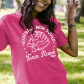 チーム名カスタム番号を持つ野球パパチーム Tシャツ