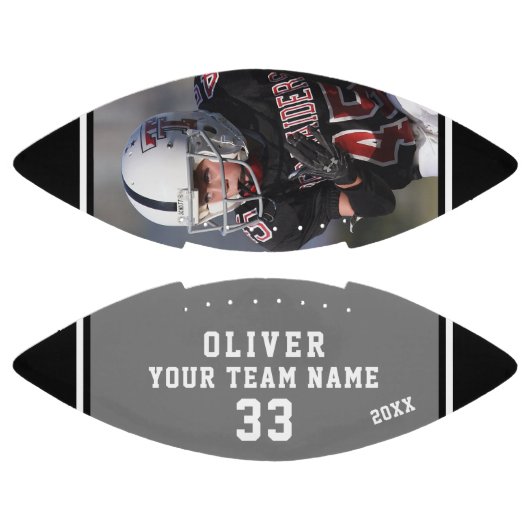 チーム名プレイヤー番号グレー黒のストライプ写真 アメリカンフットボール (パネル)
