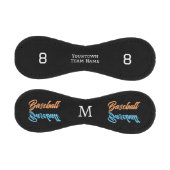 チーム名モノグラムのモダンスタイリッシュ番号 野球ボール (パネル)