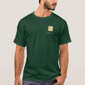 チーム名ロゴビジネスグリーン Tシャツ (正面)