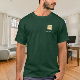 チーム名ロゴビジネスグリーン Tシャツ