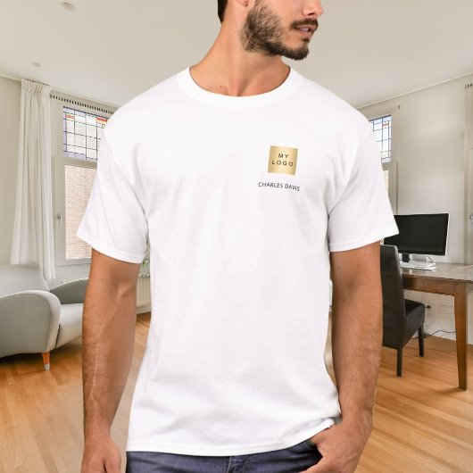 チーム名ロゴ ビジネス Tシャツ