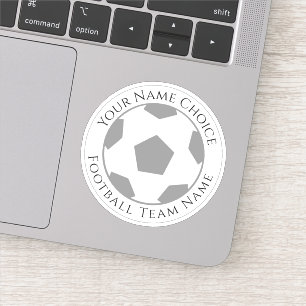 チーム名付きサッカーパーソナライズされたファンのシール シール
