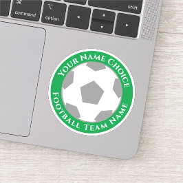 チーム名入りサッカーファンステッカー シール