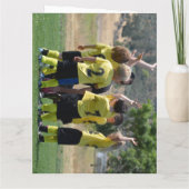 チーム名写真とCoach Big Cardありがとう カード (裏面)