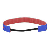 チーム名前のパーソナライズなソフトボールのヘッドバンド アスレチックヘッドバンド (裏面)