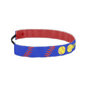 チーム名前のパーソナライズなソフトボールのヘッドバンド アスレチックヘッドバンド (左)