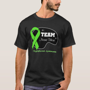 チーム名前-リンパ腫--を個人化して下さい Tシャツ