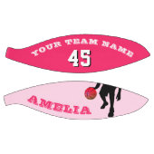 チーム名番号を持つピンクバスケットボール バスケットボール (パネル)