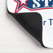 チーム名01、テキストはこちら マウスパッド (コーナー)