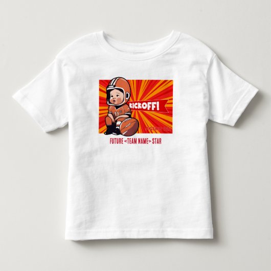 [チーム名]のグリッドアイアンスパーク #22 カスタマイズ可能 トドラーTシャツ (正面)