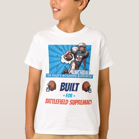 [チーム名]のグリッドアイアンベルサーカー #44 カスタマイズ可能 Tシャツ (正面)
