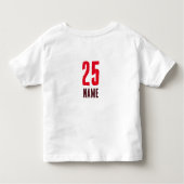 [チーム名]のグリディロンゴール取得#25Customizabl2 トドラーTシャツ (裏面)