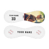 チーム名・番号・写真入りカスタム野球ボール 野球ボール (パネル)