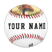 チーム名・番号・写真入りカスタム野球ボール 野球ボール (裏面)