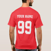 チーム名 選手名 背番号 Tシャツ (裏面)