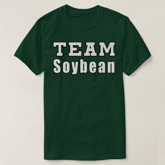 チーム大豆農家おもしろい大豆 Tシャツ (デザイン正面)
