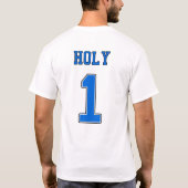 チーム天国の「Holy 1」サッカーTシャツ Tシャツ (裏面)