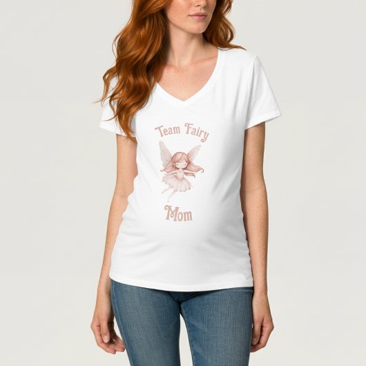 チーム妖精ママTシャツ赤ちゃんシャワー Tシャツ