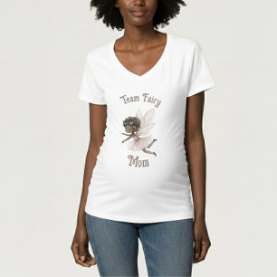 チーム妖精ママTシャツ赤ちゃんシャワー Tシャツ