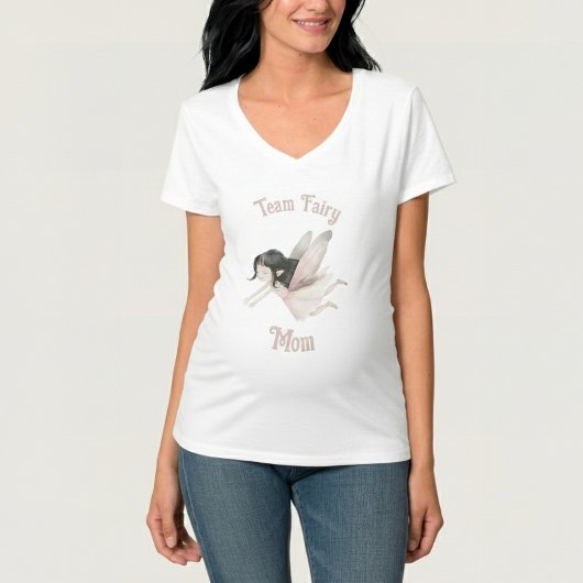 チーム妖精ママTシャツ赤ちゃんシャワー Tシャツ