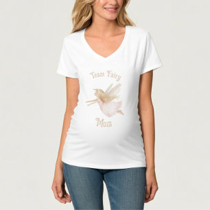 チーム妖精ママTシャツ赤ちゃんシャワー Tシャツ