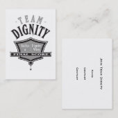 チーム威厳-いじめる名刺--を結合しないで下さい 名刺 (正面/裏面)