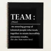 チーム定最高の義チーム プランナー手帳 (正面)