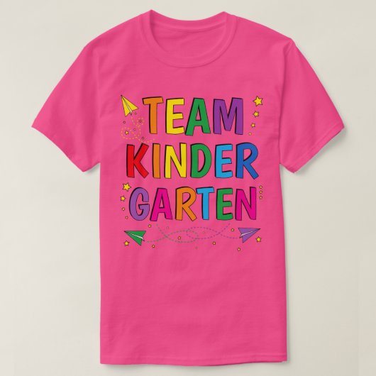 チーム幼稚園先生幼稚園プレスクル Tシャツ (デザイン正面)