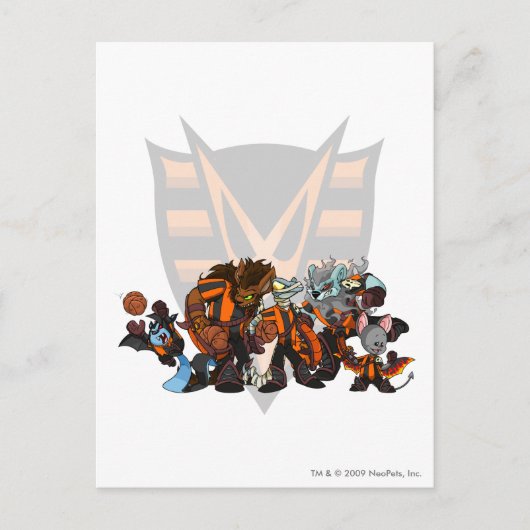 チーム幽霊のよく出るウッズグループ ポストカード (正面)