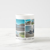 チーム建物スクエアインスタグラムイメージギャラリー ボーンチャイナマグカップ (正面)