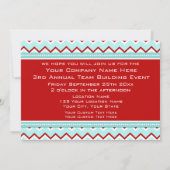 チーム建物企業のイベント招待状 招待状 (裏面)