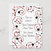 チーム建物企業のイベント招待状 招待状 (正面)