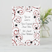 チーム建物企業のイベント招待状 招待状 (スタンド正面)