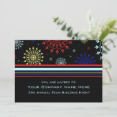 チーム建物企業のイベント招待状 招待状 (スタンド正面)