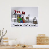 チーム建物(カスタマイズ可能)ポスター – 様々なサイズ ポスター (キッチン)