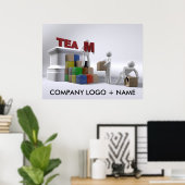 チーム建物(カスタマイズ可能)ポスター – 様々なサイズ ポスター (ホームオフィス)