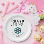 チーム建物- Dream Team Company Logo ペーパープレート (パーティー)