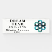 チーム建物- Dream Team Company Logo 横断幕 (横)