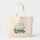 チーム恐怖山のグループ ラージトートバッグ (正面)